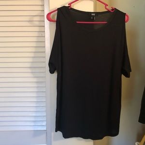 Paige Black cold-shoulder top